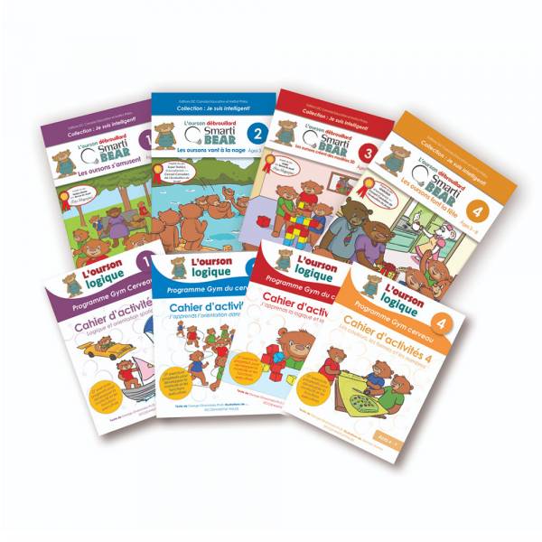 Smarti Bear (4 livres d'histoires + 4 livres d'activités)
