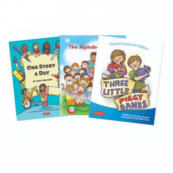 One Story a Day by Kids for Kids + The Alphabet Family + Three Little Piggy Banks